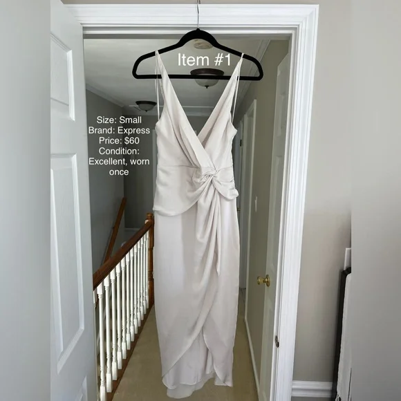 express satin dresses Satin Long Sleeve Cutout Midi Dress